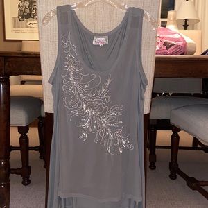 Baraschi Grey Tank with design (M)